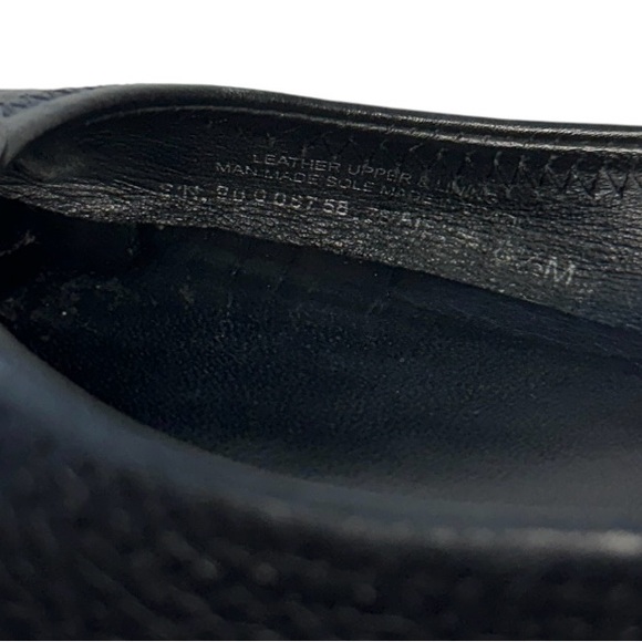 Tory Burch Pebble Black Leather Flats Size 8.5 - Picture 9 of 9